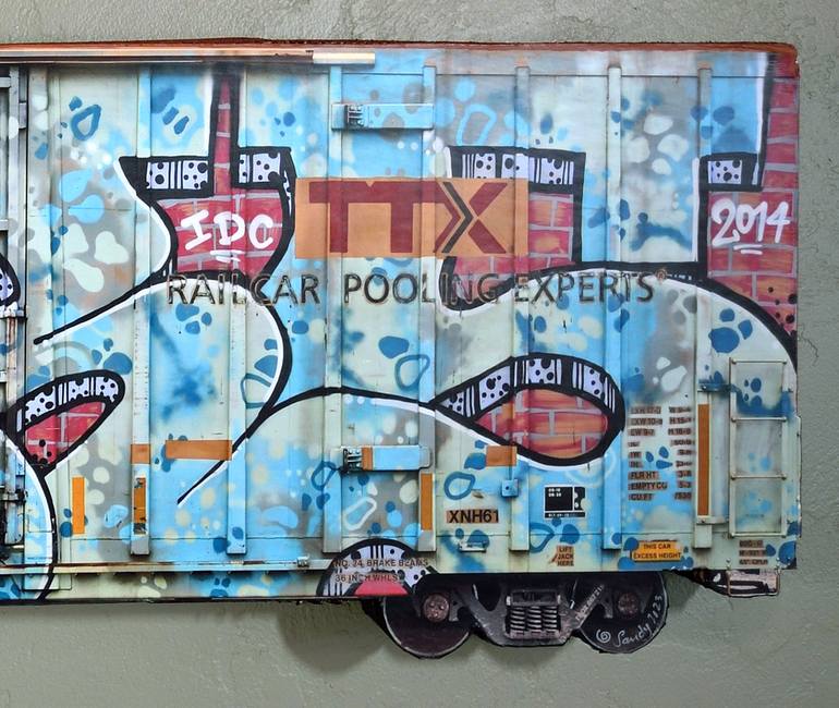 Original Street Art Graffiti Mixed Media by Sandy Sanders