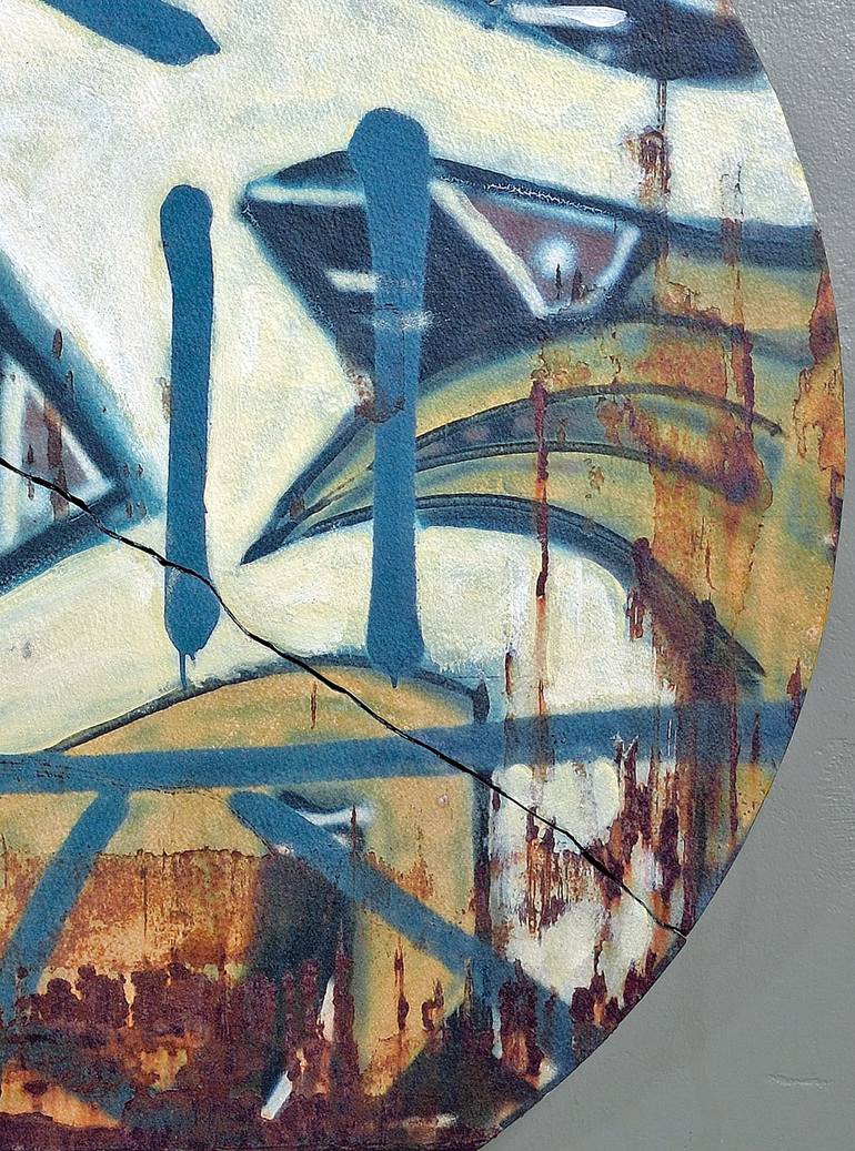Original Abstract Graffiti Mixed Media by Sandy Sanders