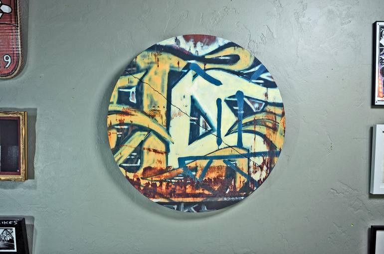 Original Abstract Graffiti Mixed Media by Sandy Sanders