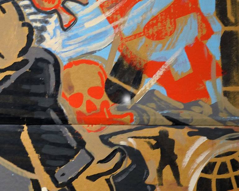 Original Street Art Politics Painting by Sandy Sanders