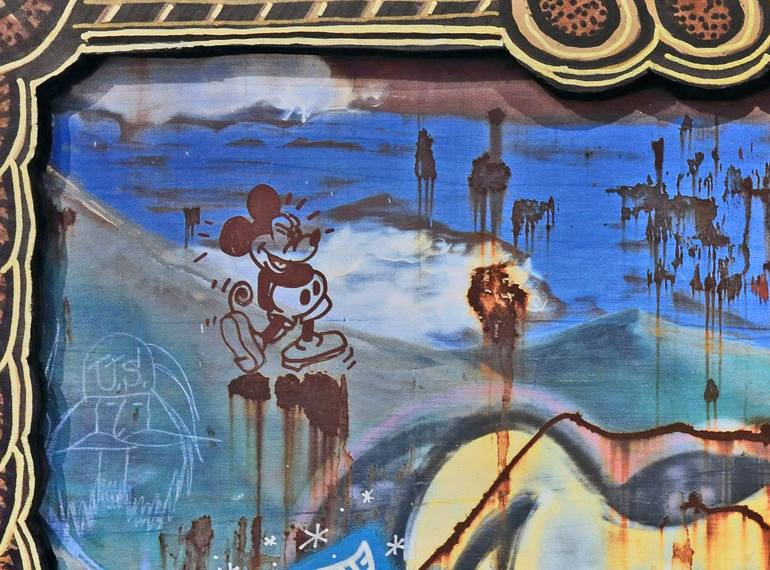 Original Pop Art Graffiti Mixed Media by Sandy Sanders