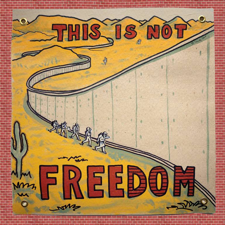 Original Conceptual People Painting by Sandy Sanders