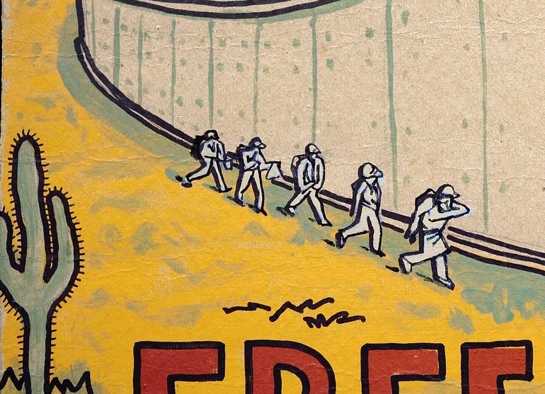 Original Conceptual People Painting by Sandy Sanders