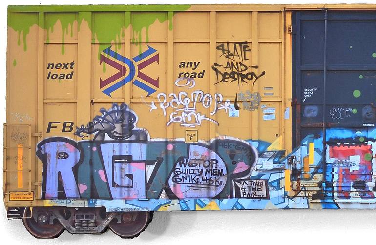 Original Street Art Graffiti Mixed Media by Sandy Sanders