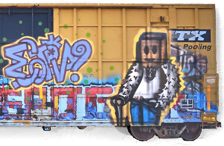 Original Street Art Graffiti Mixed Media by Sandy Sanders