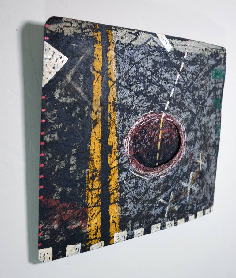 Original Abstract Expressionism Landscape Mixed Media by Sandy Sanders
