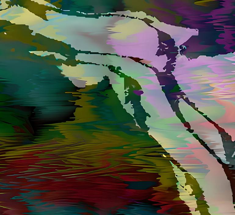 Original Contemporary Abstract Digital by Sandy Sanders