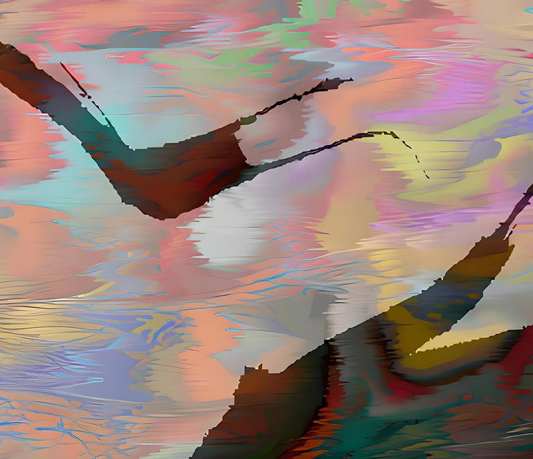 Original Contemporary Abstract Digital by Sandy Sanders