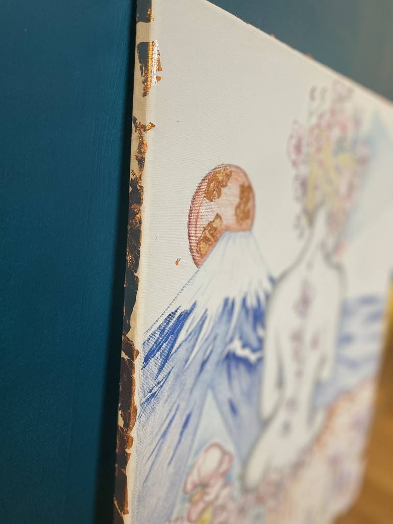 Original Pop Art Nude Painting by Zelia Mascia