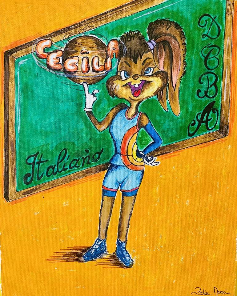 Print of Abstract Cartoon Paintings by Zelia Mascia
