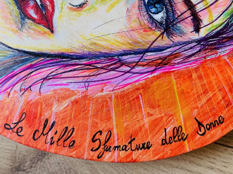 Original Abstract Women Painting by Zelia Mascia