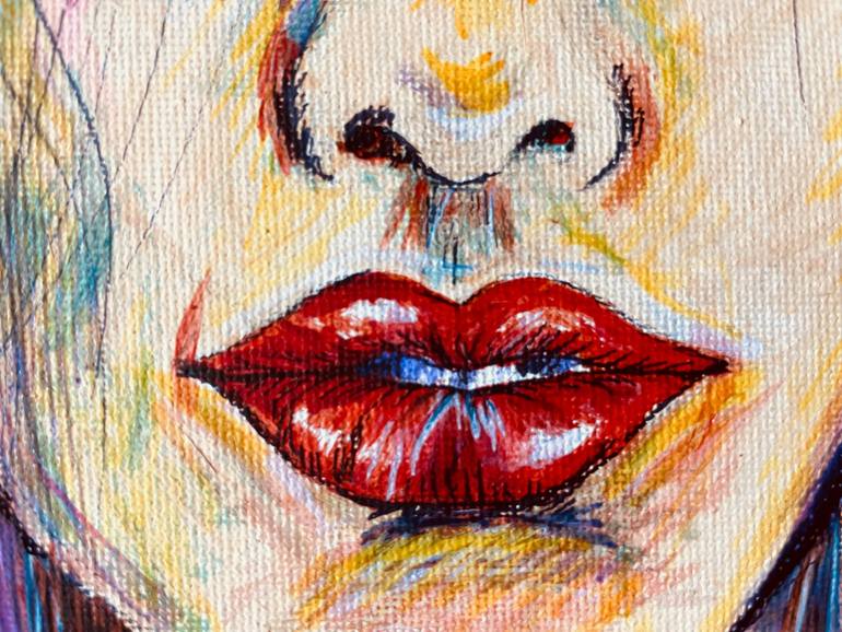 Original Abstract Women Painting by Zelia Mascia