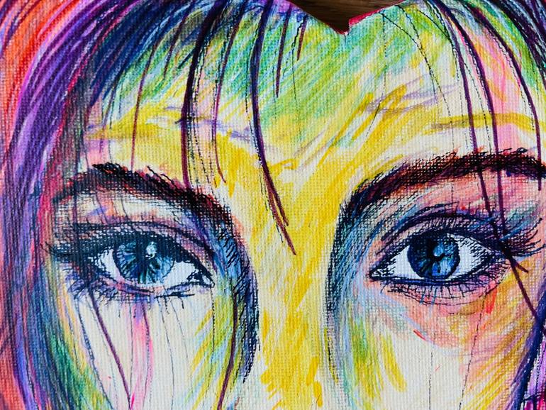 Original Abstract Women Painting by Zelia Mascia