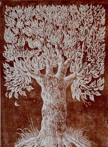 Original Fine Art Tree Printmaking by Tricia Newell