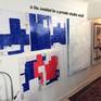 This picture shows the work installed with several other pieces(also available on Saatchi Art) for a private studio visit in 2017