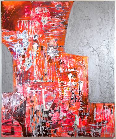 Original Abstract Expressionism Abstract Collage by Cody Bayne