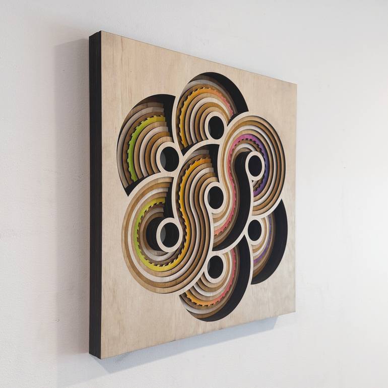 Original Geometric Abstract Sculpture by Andy Miller