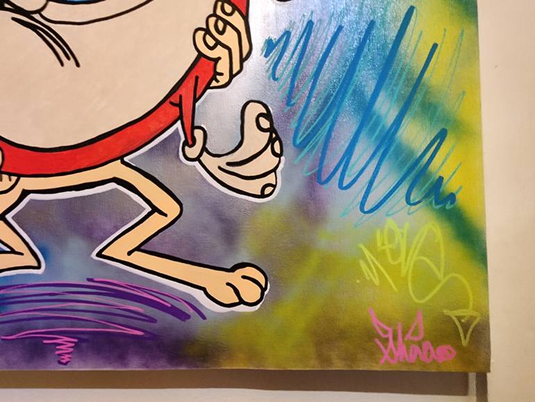 Original Pop Art Cartoon Painting by Shaun Mcalpine