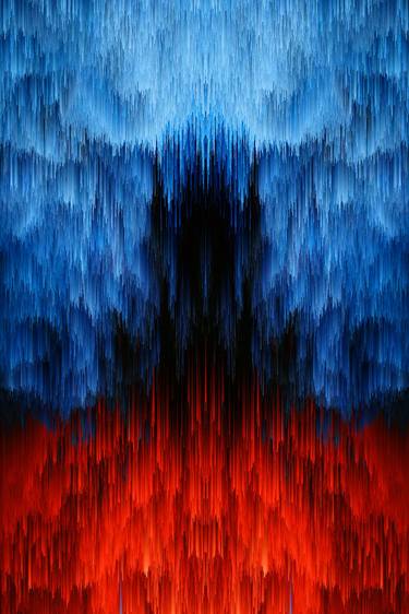 Original Glitch Abstract Mixed Media by Giulia Filippi