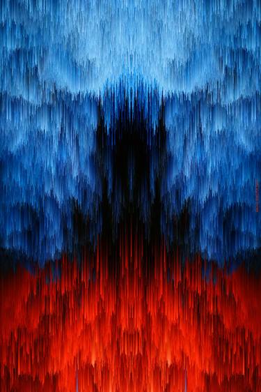 Original Op Art Classical Mythology Mixed Media by Giulia Filippi