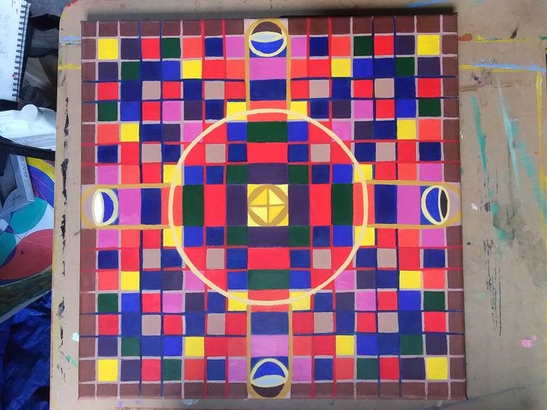 Original Conceptual Patterns Painting by Donald Joski