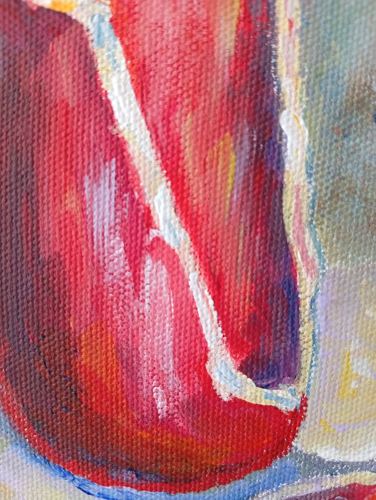 Original Abstract Geometric Painting by Dilyara Moldabekova