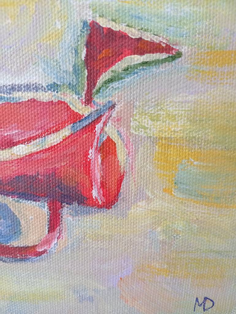 Original Abstract Geometric Painting by Dilyara Moldabekova