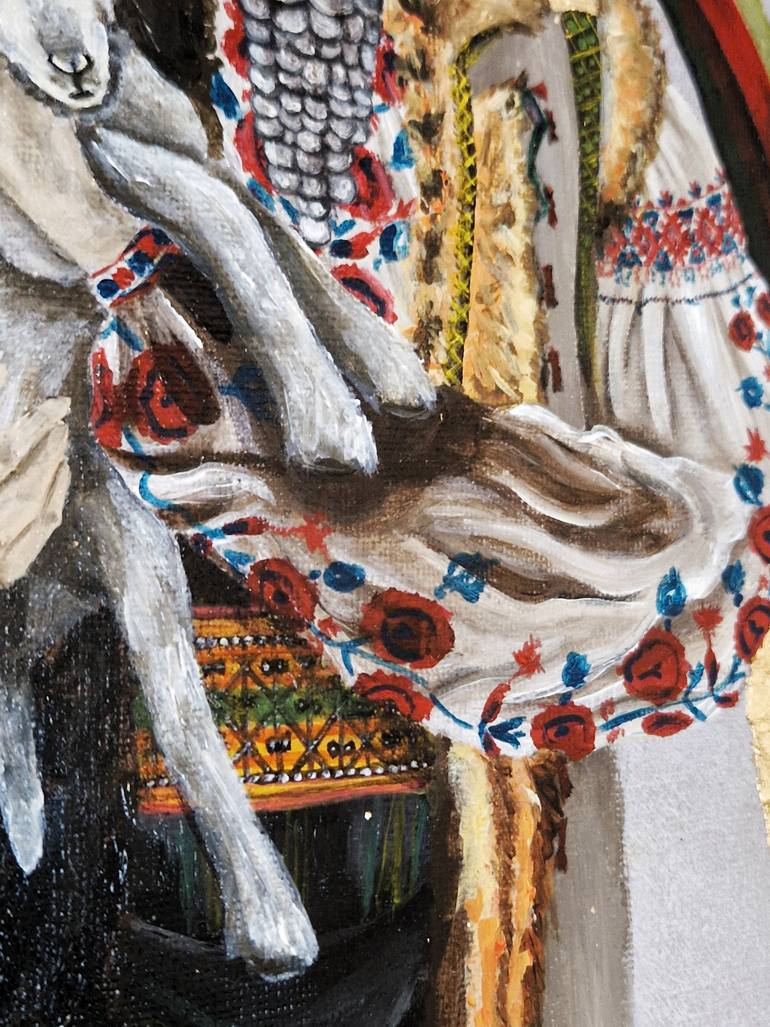 Original Symbolism Classical Mythology Painting by Anna Vasylyshyn