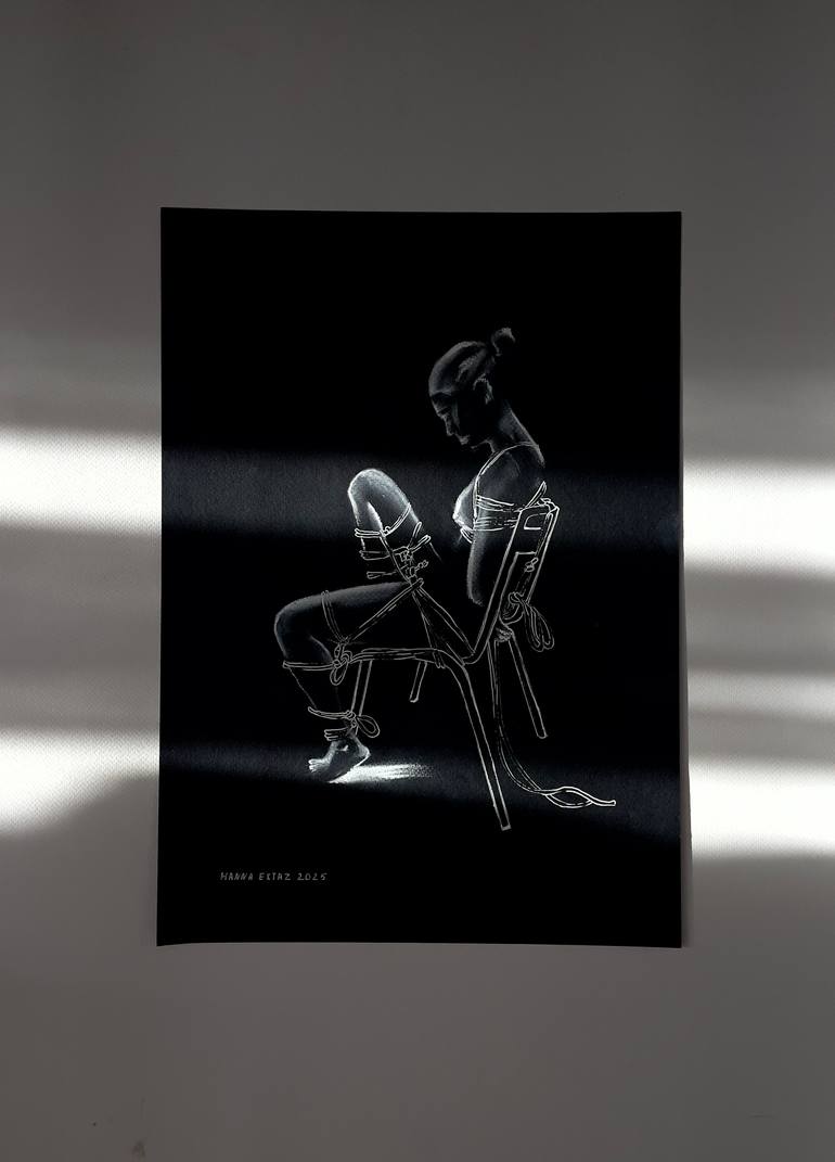 Original Figurative Erotic Drawing by Hanna Extaz