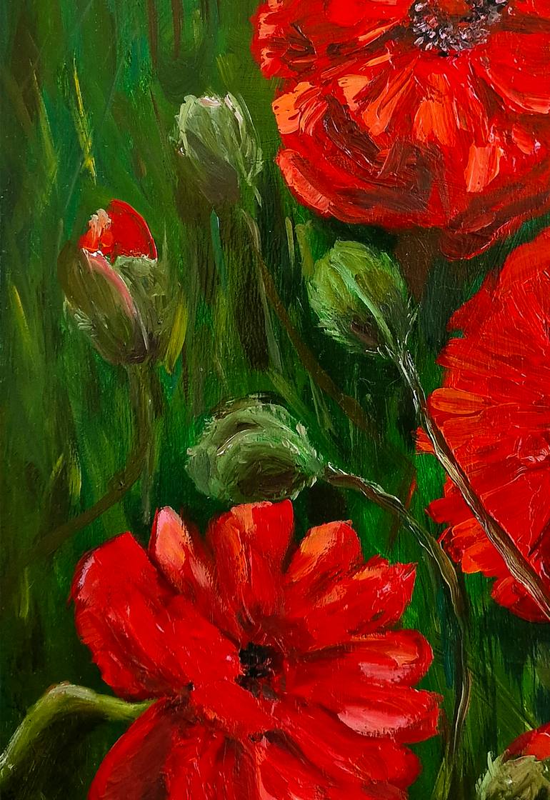 Original Impressionism Floral Painting by Maryna Maznieva