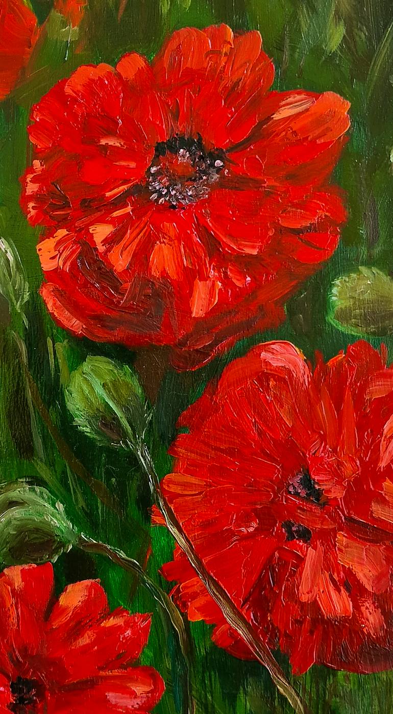 Original Impressionism Floral Painting by Maryna Maznieva