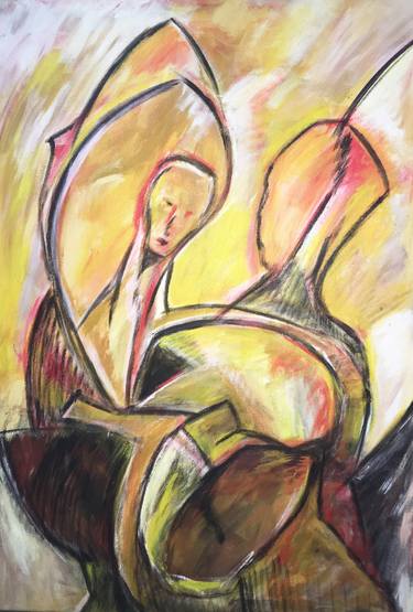 Original Abstract Expressionism Fantasy Paintings by Juliana Vieira