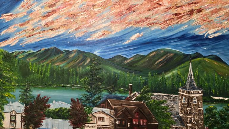 Original Photorealism Landscape Painting by Mevlida Sofic