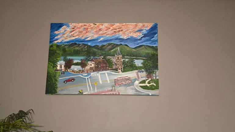 Original Photorealism Landscape Painting by Mevlida Sofic
