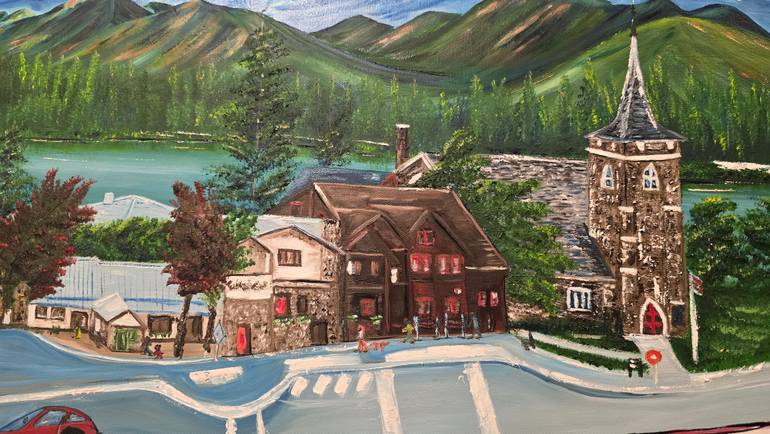 Original Photorealism Landscape Painting by Mevlida Sofic