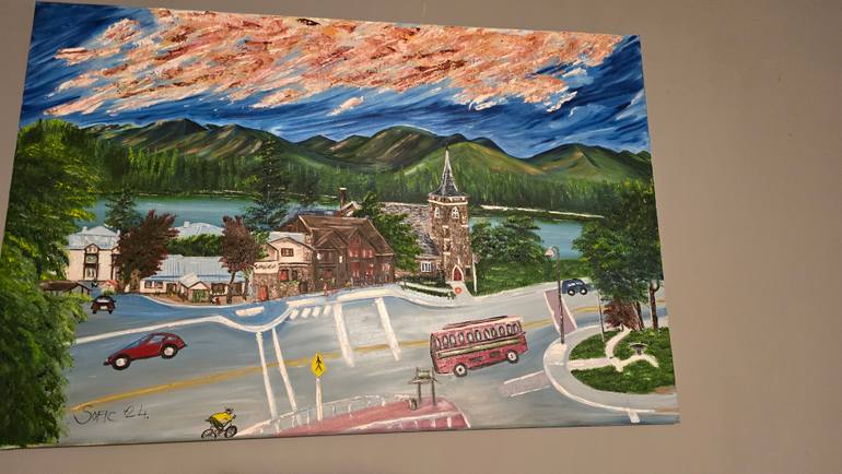 Original Photorealism Landscape Painting by Mevlida Sofic