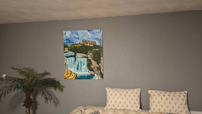 Original Photorealism Landscape Painting by Mevlida Sofic