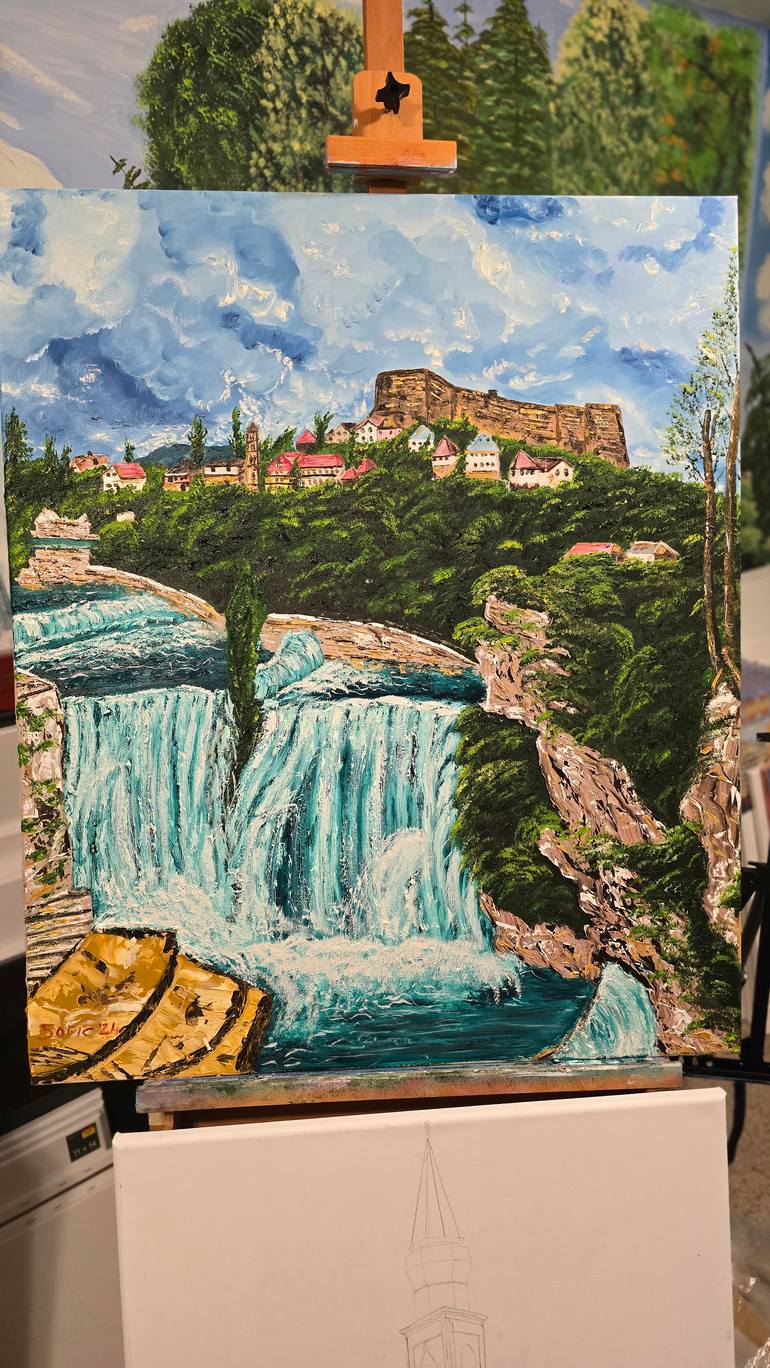 Original Photorealism Landscape Painting by Mevlida Sofic