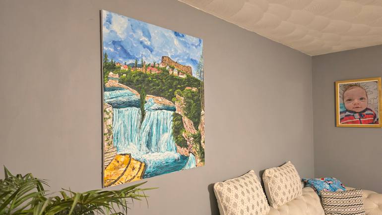 Original Photorealism Landscape Painting by Mevlida Sofic
