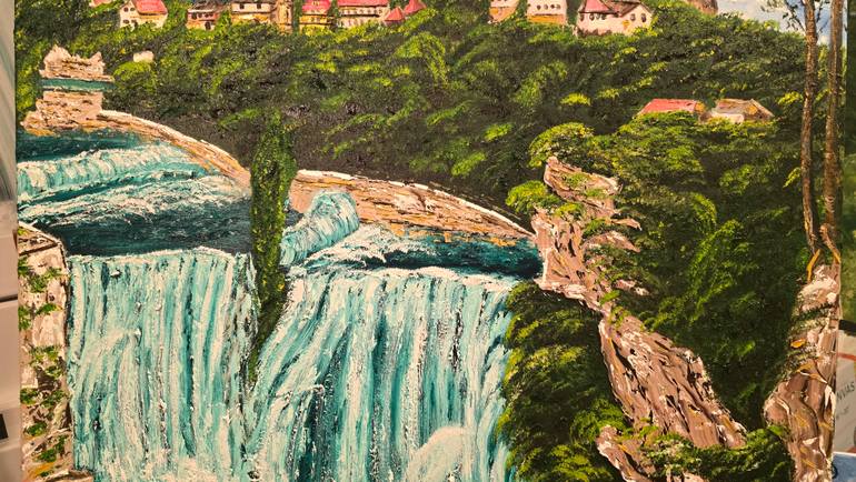 Original Photorealism Landscape Painting by Mevlida Sofic