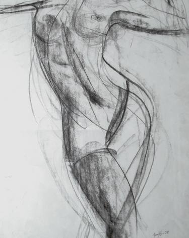 Original Figurative Nude Drawings by Jarmo Korhonen