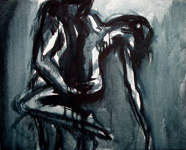 Original Expressionism Erotic Paintings by Jarmo Korhonen