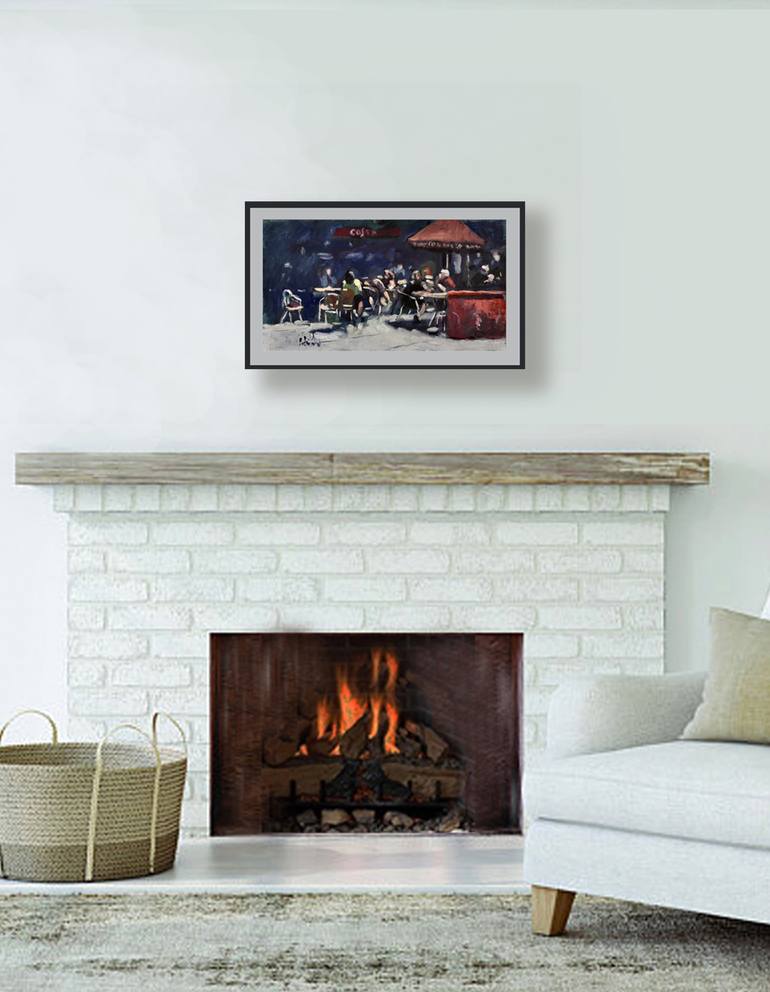 Original Impressionism Cities Painting by Andre Pallat