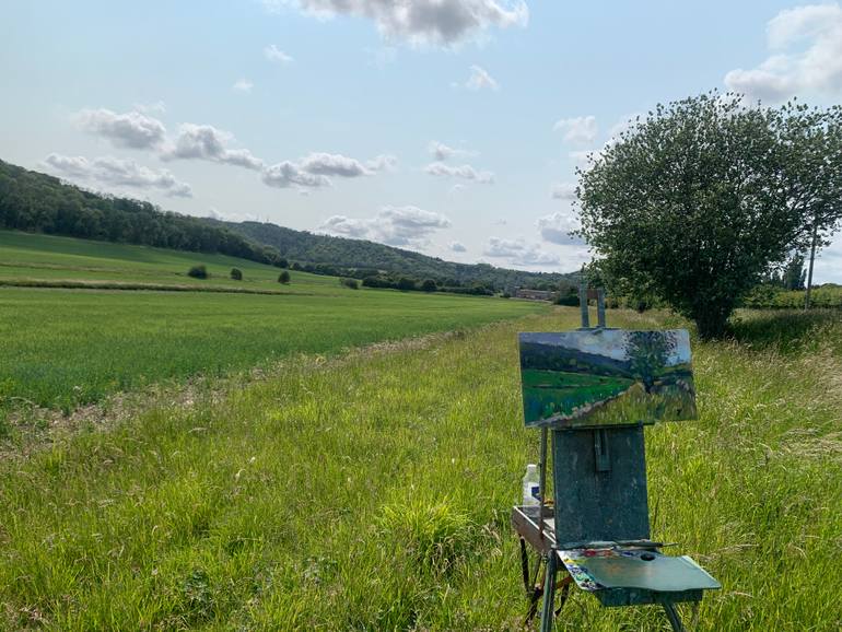 Original Impressionism Landscape Painting by Andre Pallat