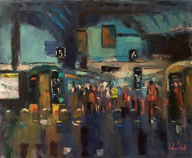 Print of Impressionism Train Paintings by Andre Pallat