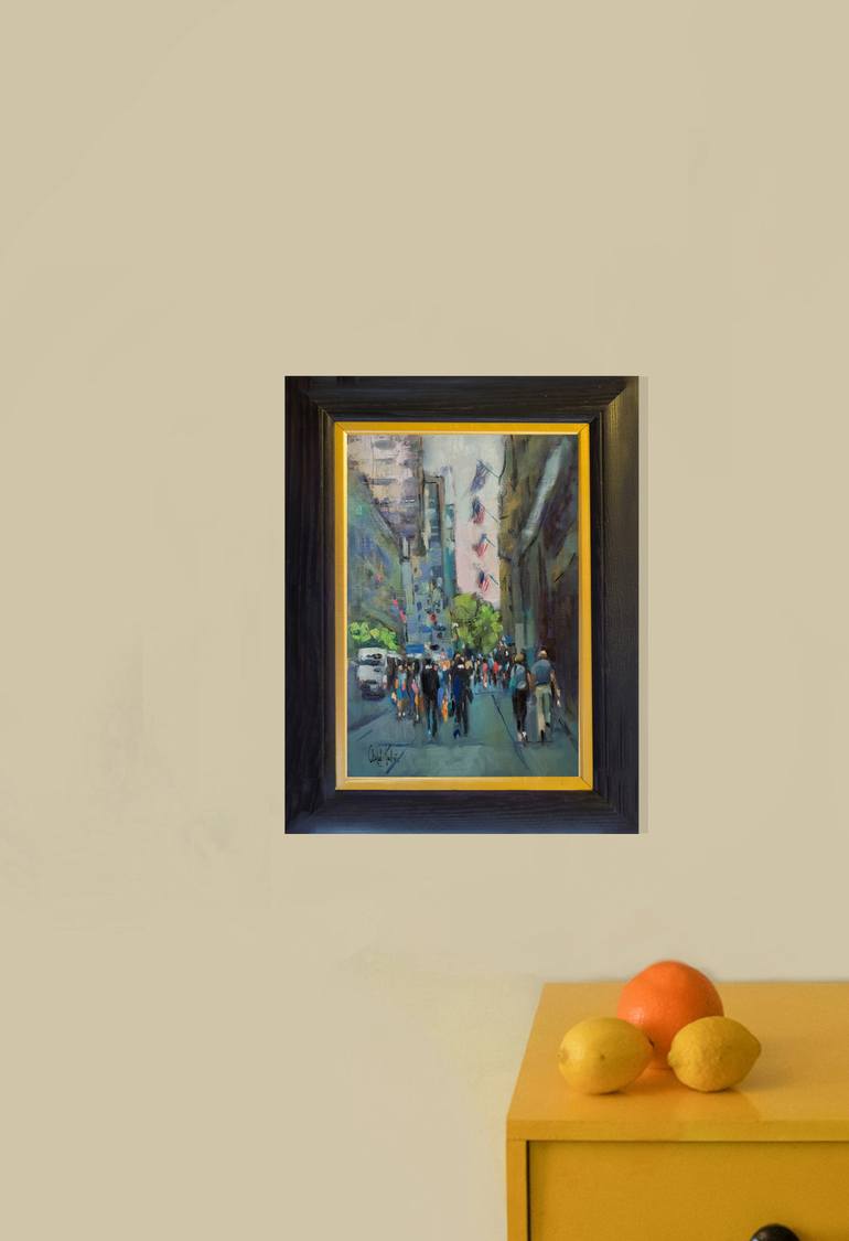 Original Impressionism Cities Painting by Andre Pallat