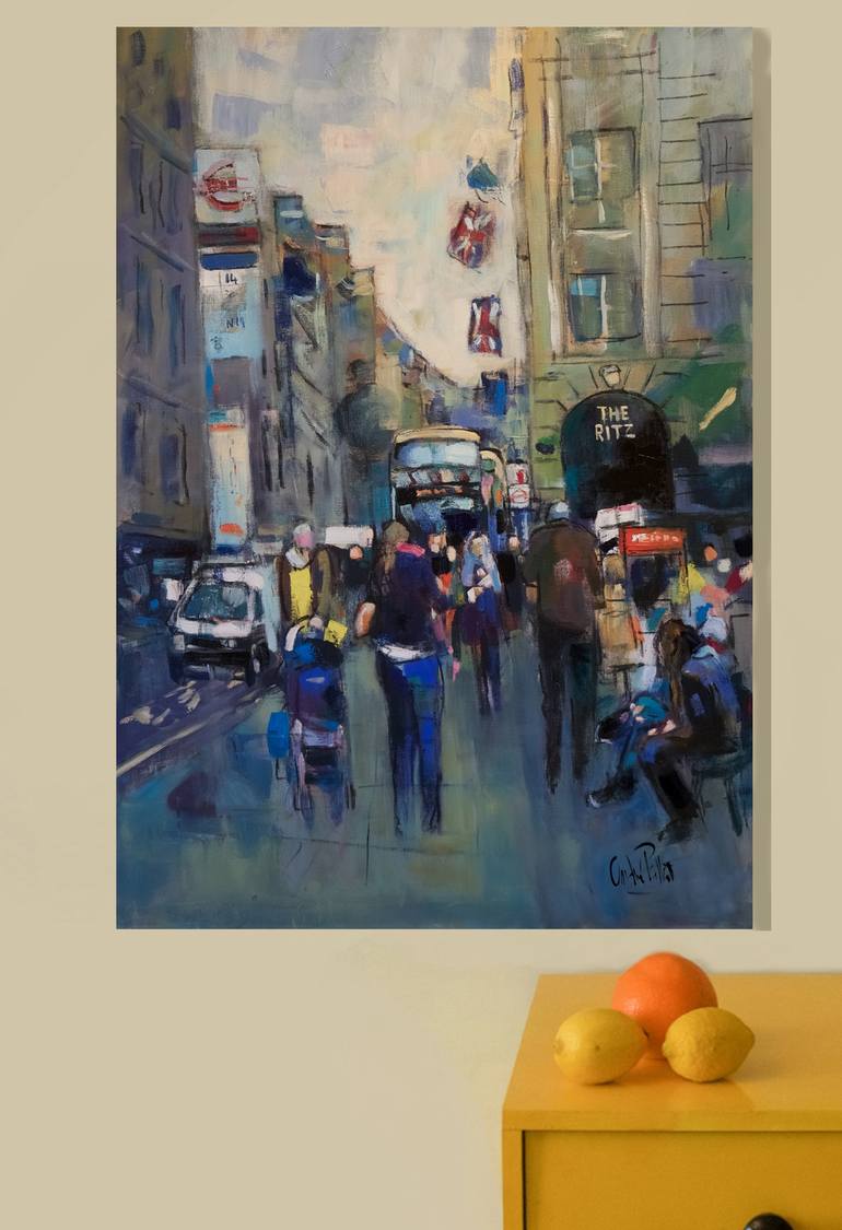 Original Impressionism Cities Painting by Andre Pallat