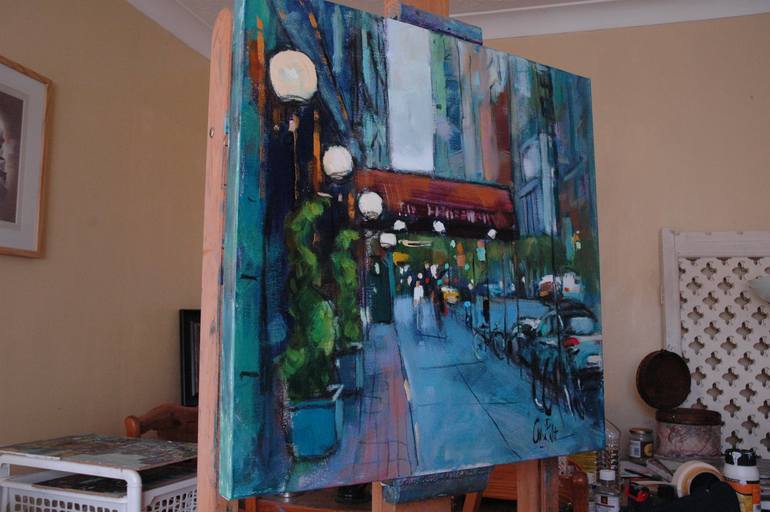Original Impressionism Cities Painting by Andre Pallat