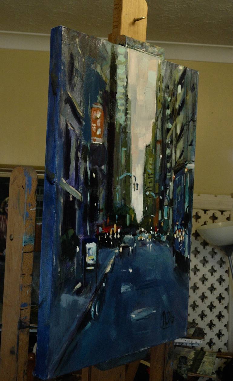 Original Impressionism Cities Painting by Andre Pallat