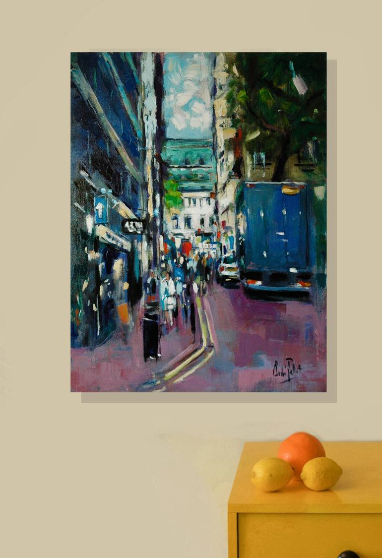 Original Impressionism Cities Painting by Andre Pallat